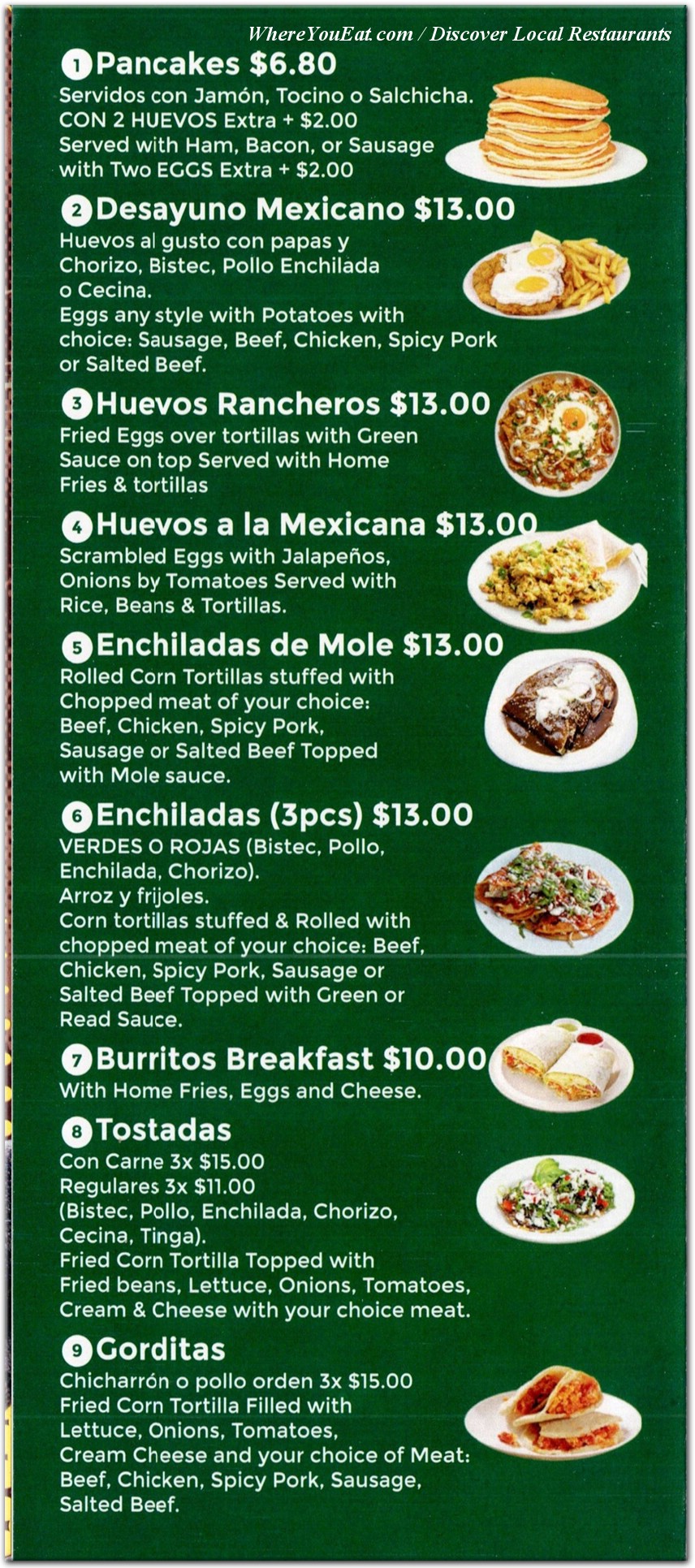 menu image