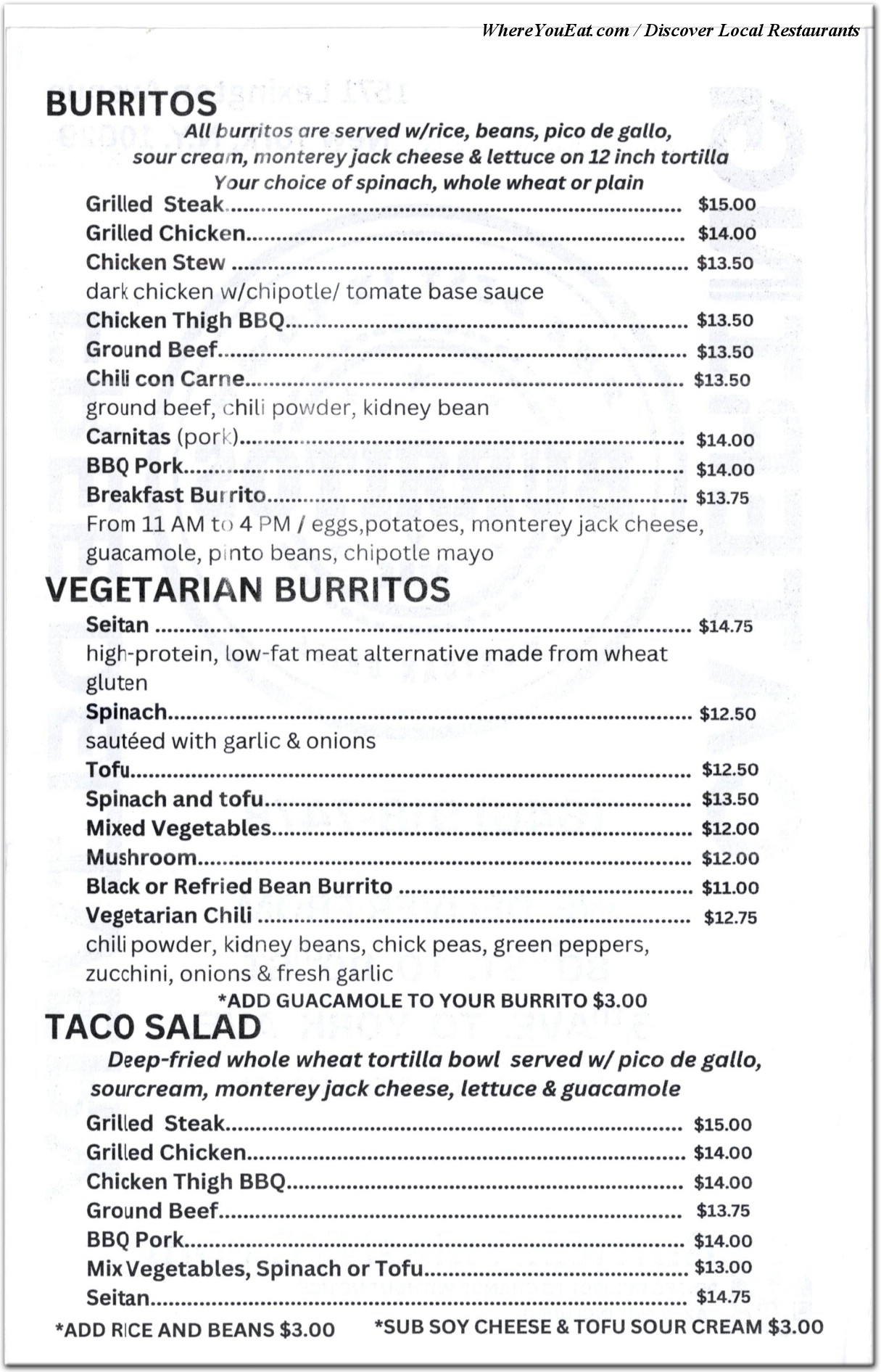 menu image