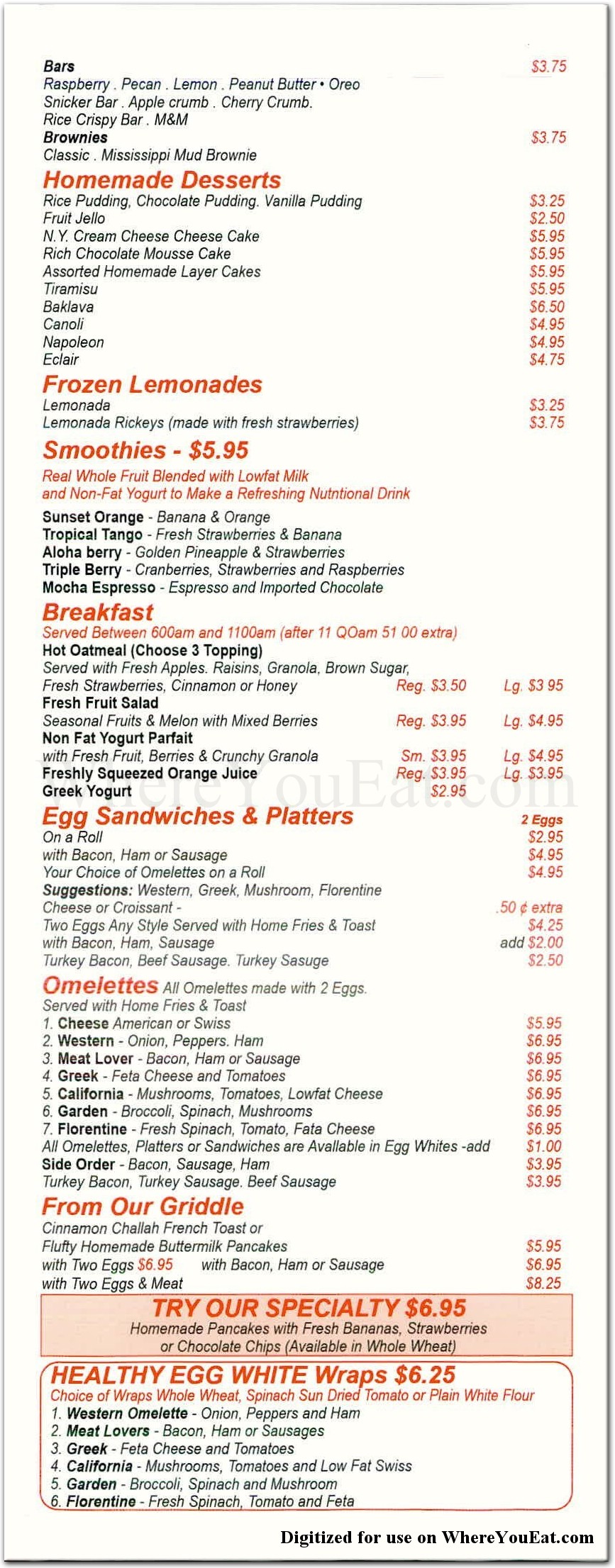 CAFE 86 Restaurant In New York Menus Photos