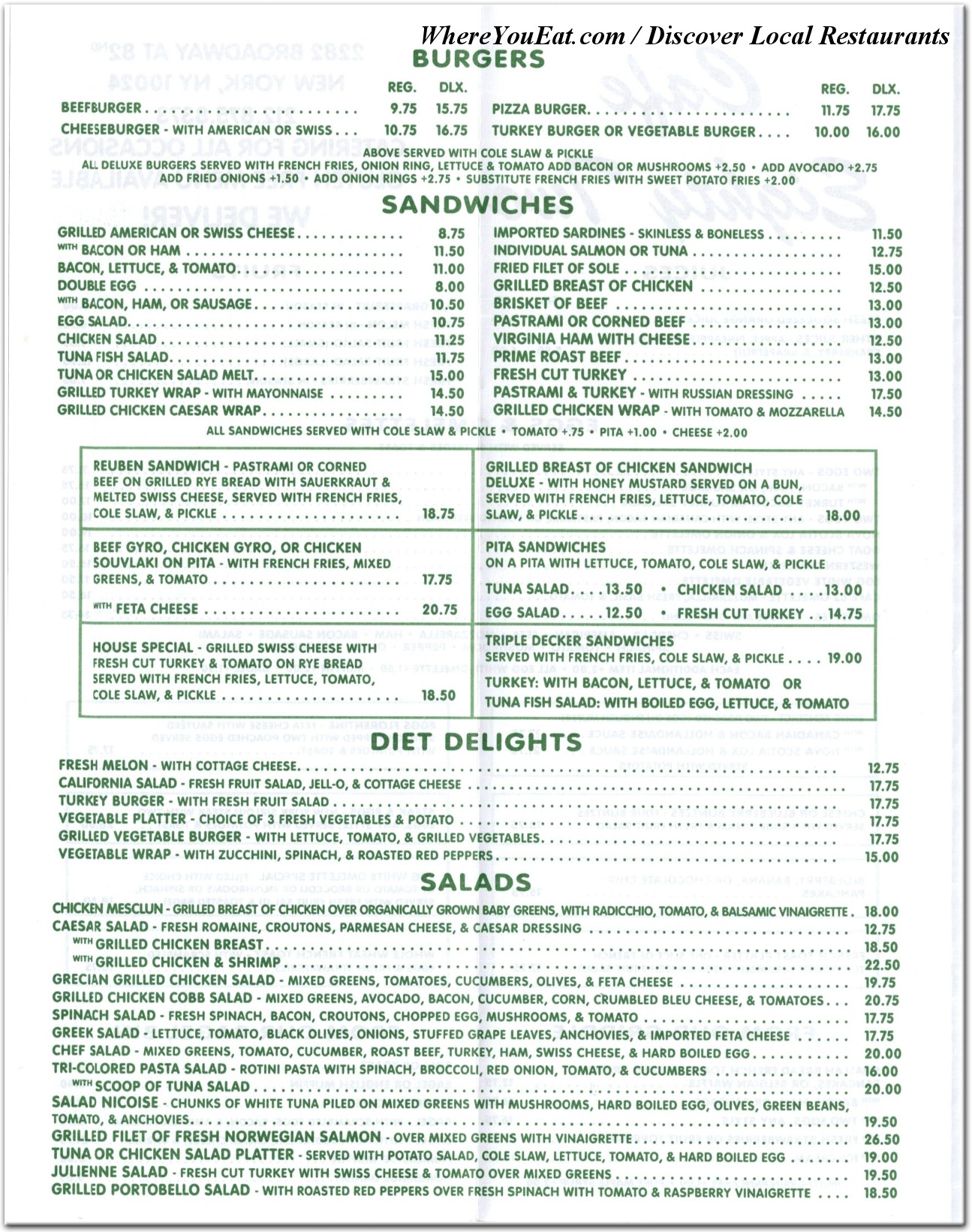 menu image