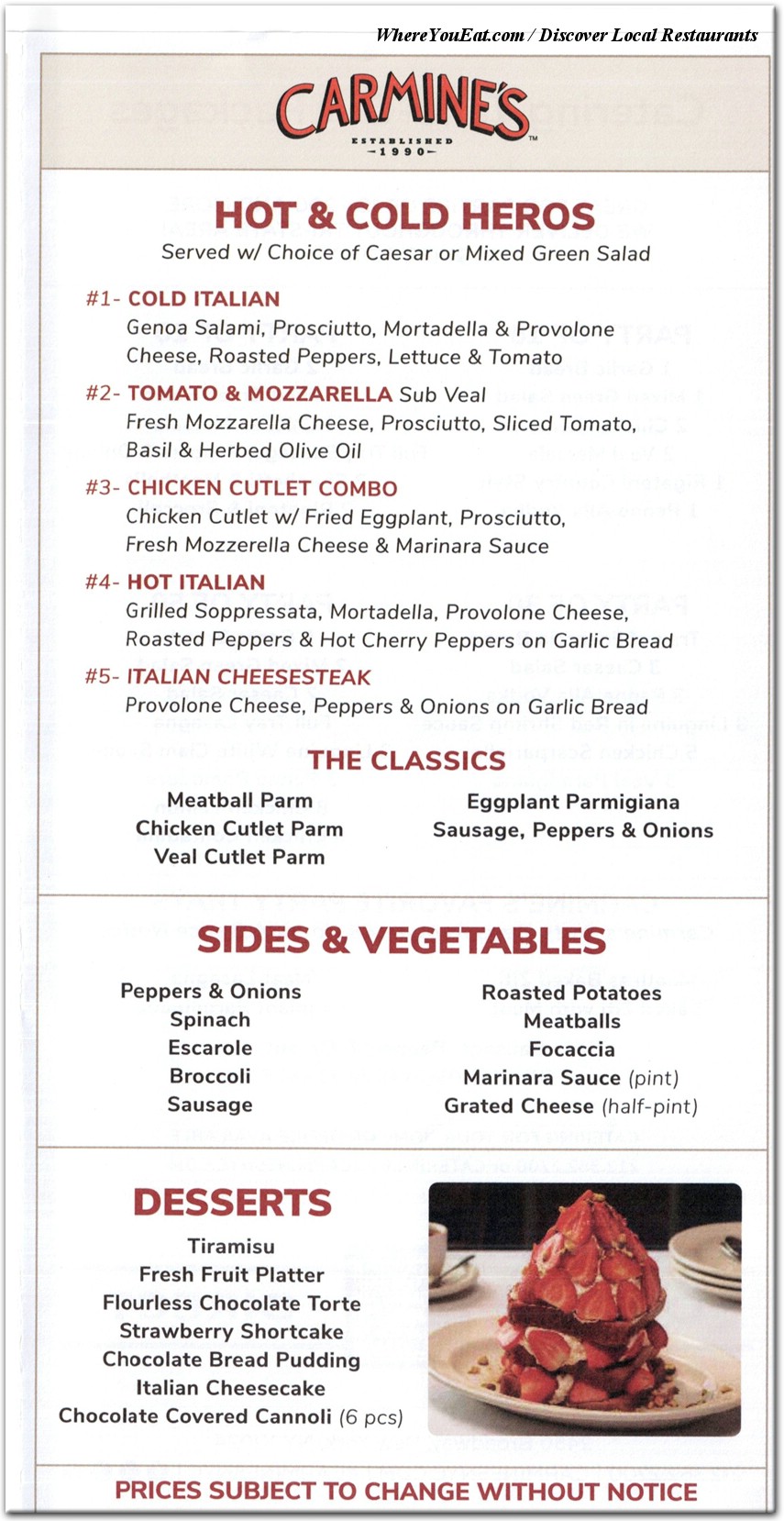 menu image