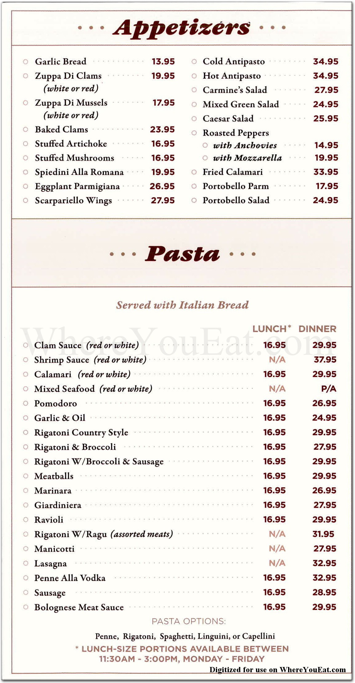 menu image