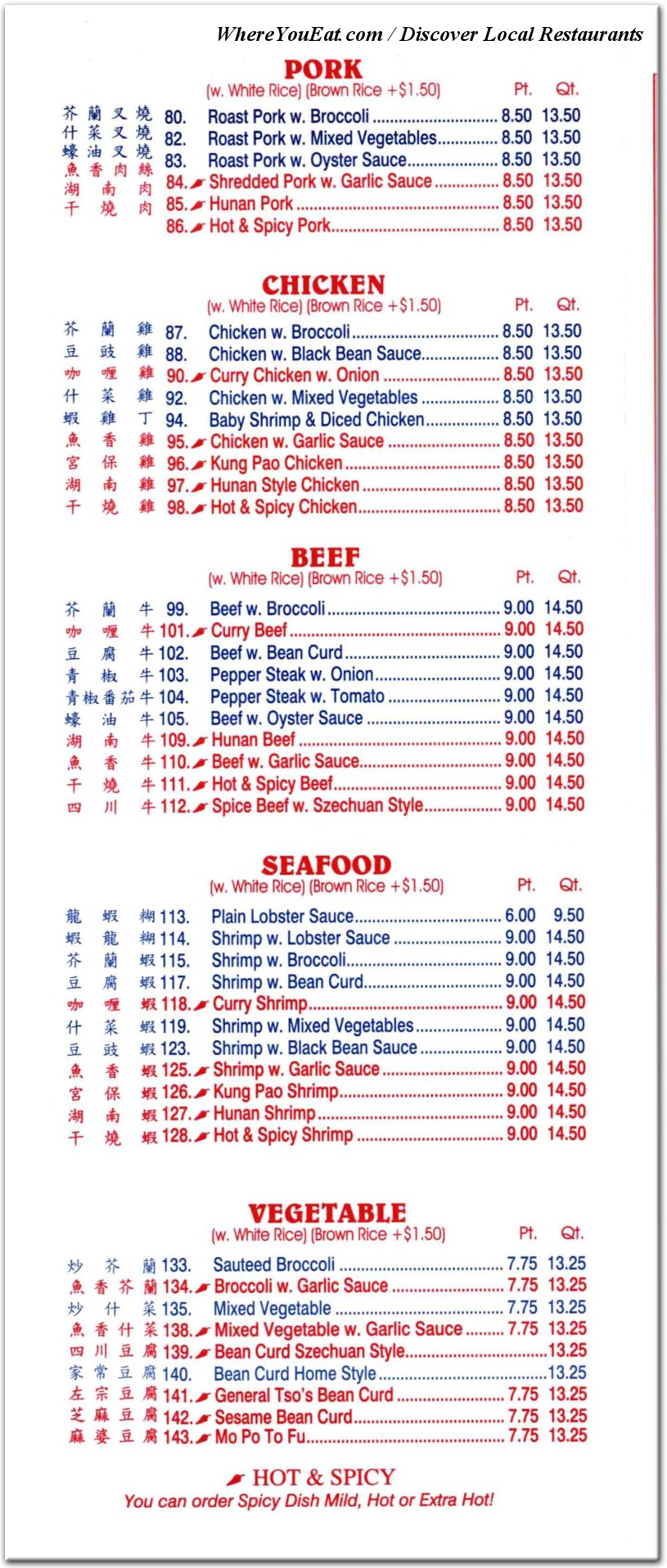 menu image