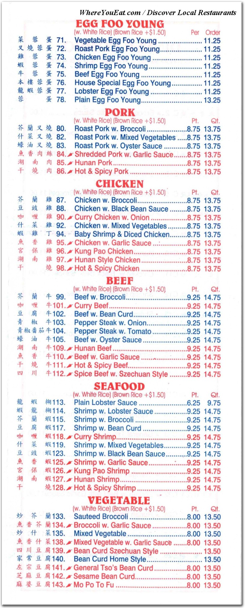 menu image