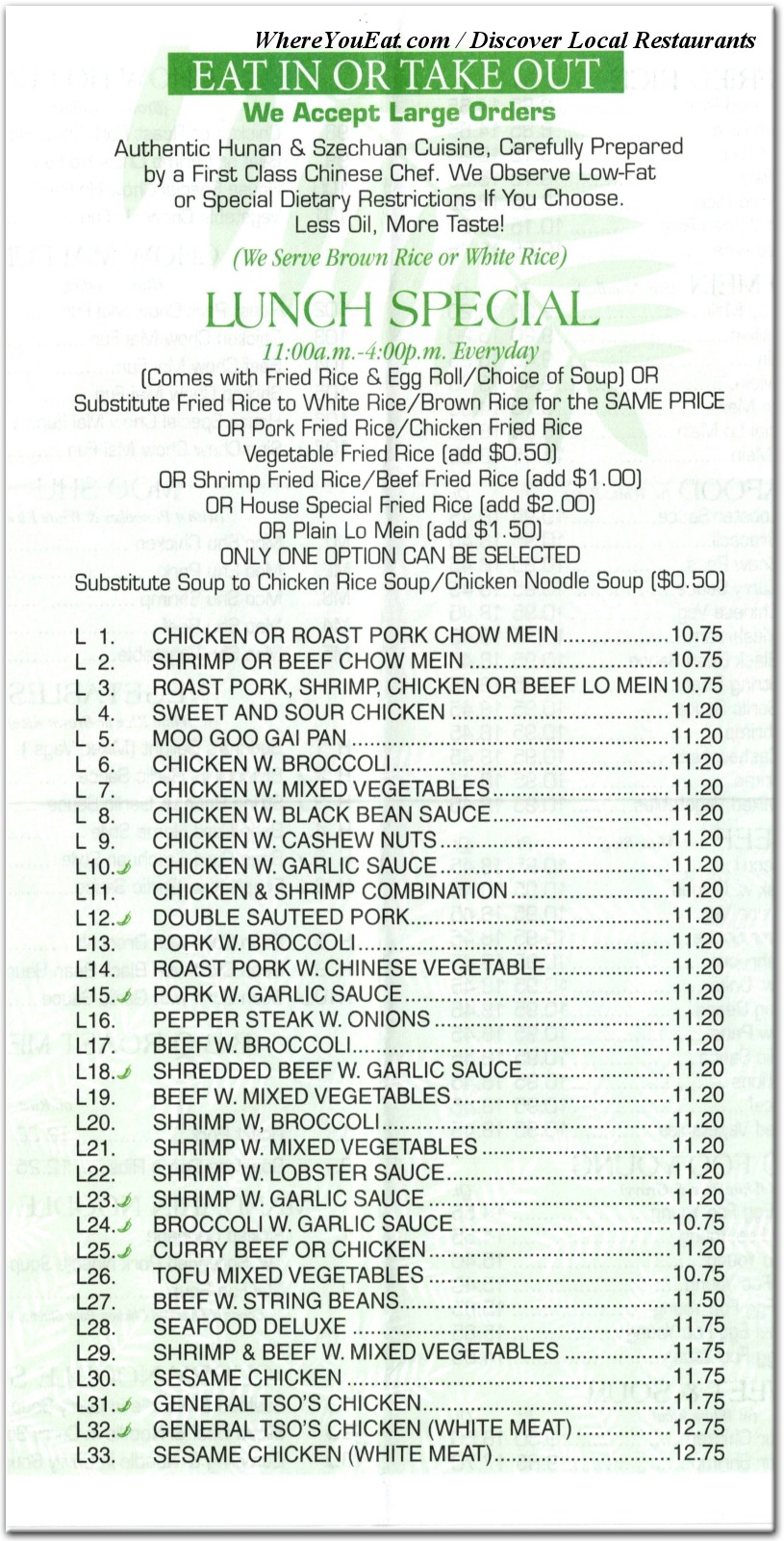 menu image