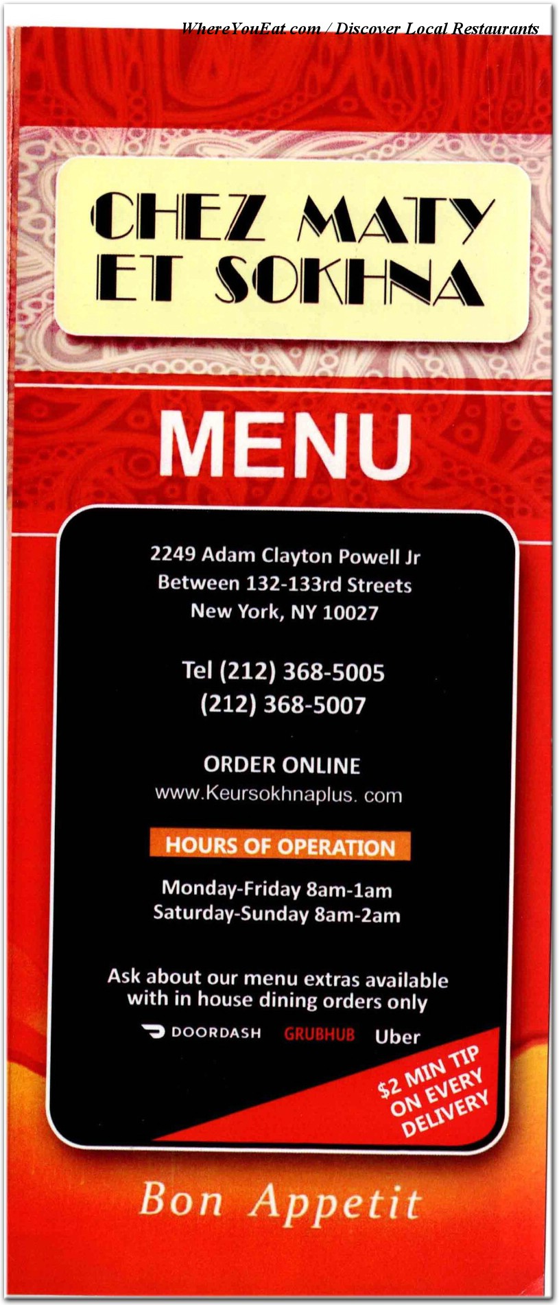menu image