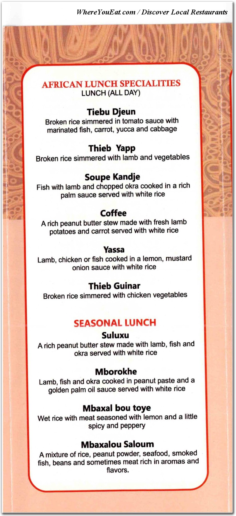 menu image