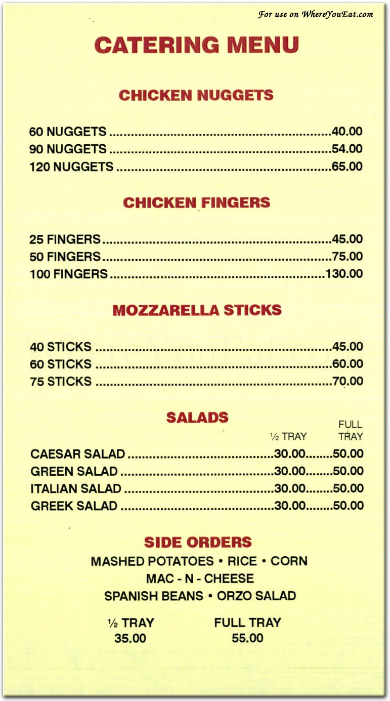 CHICKEN SHACK Restaurant in NEW YORK / Menus & Photos