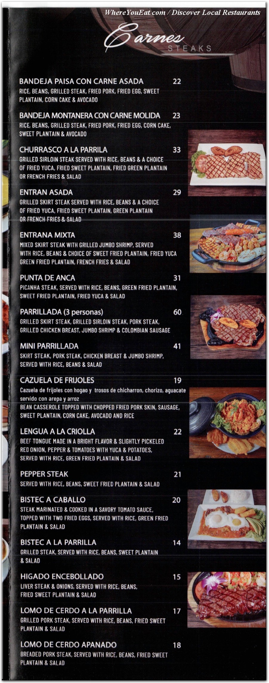 menu image
