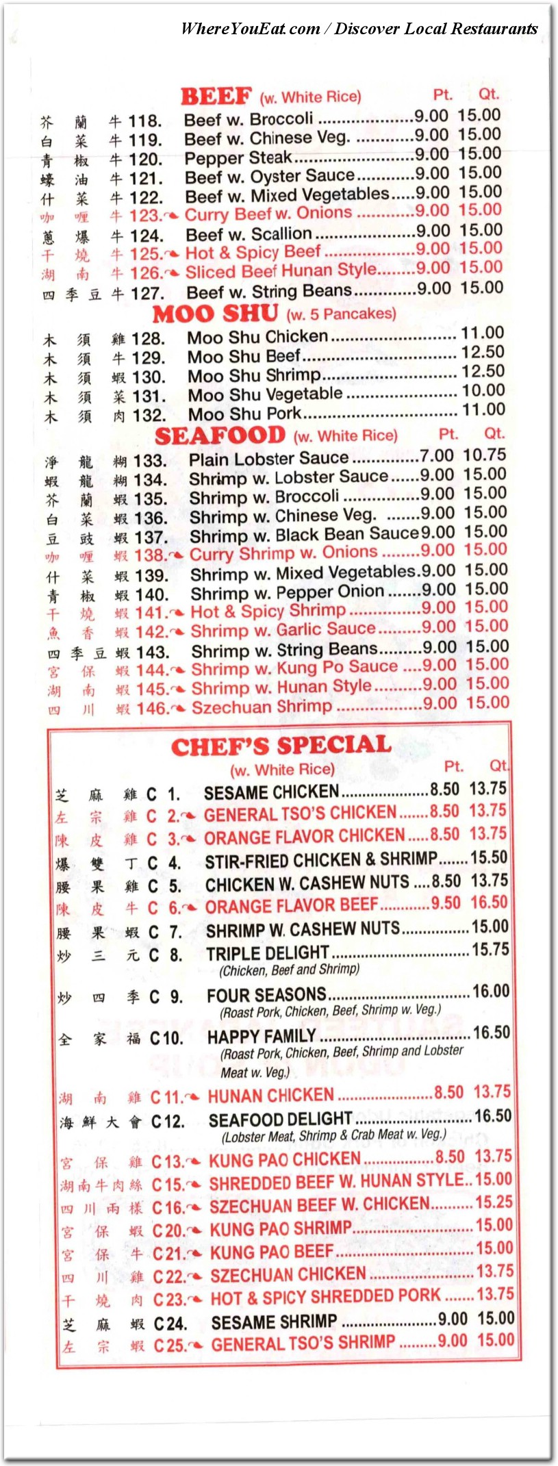 menu image
