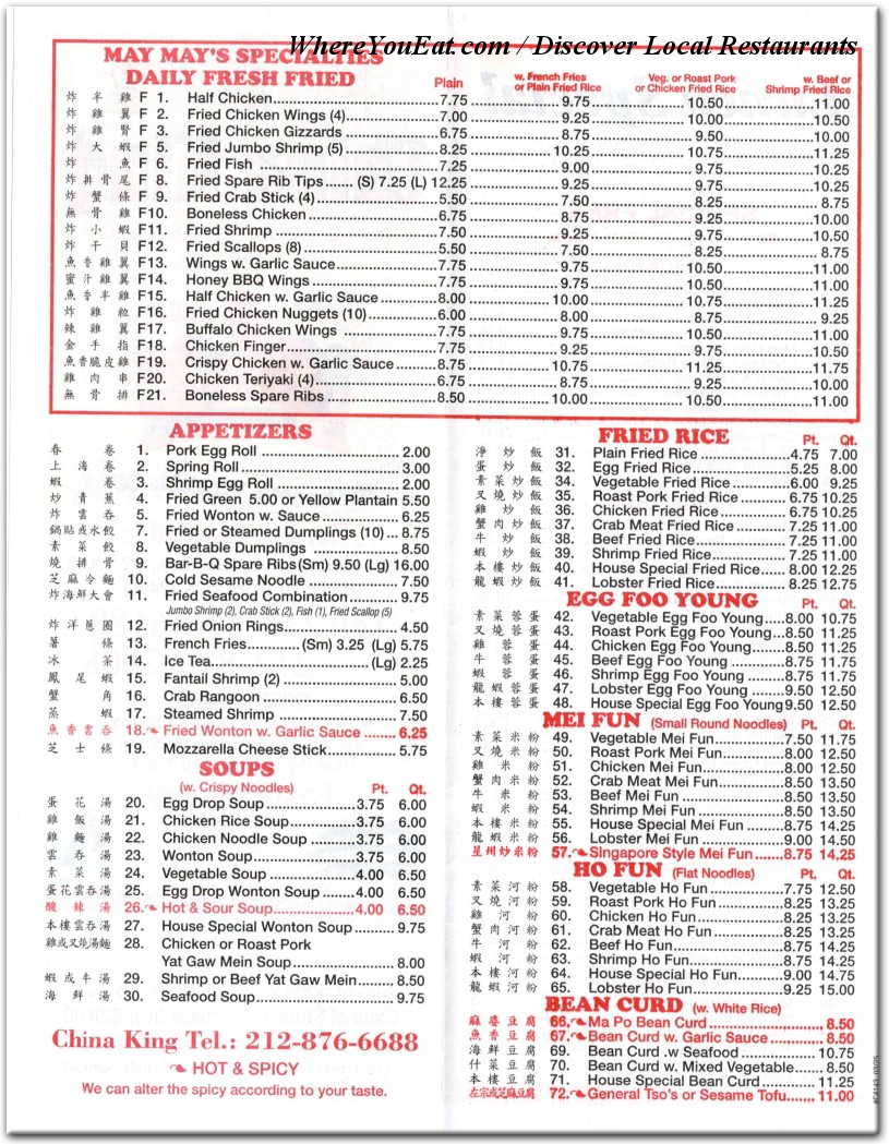 menu image