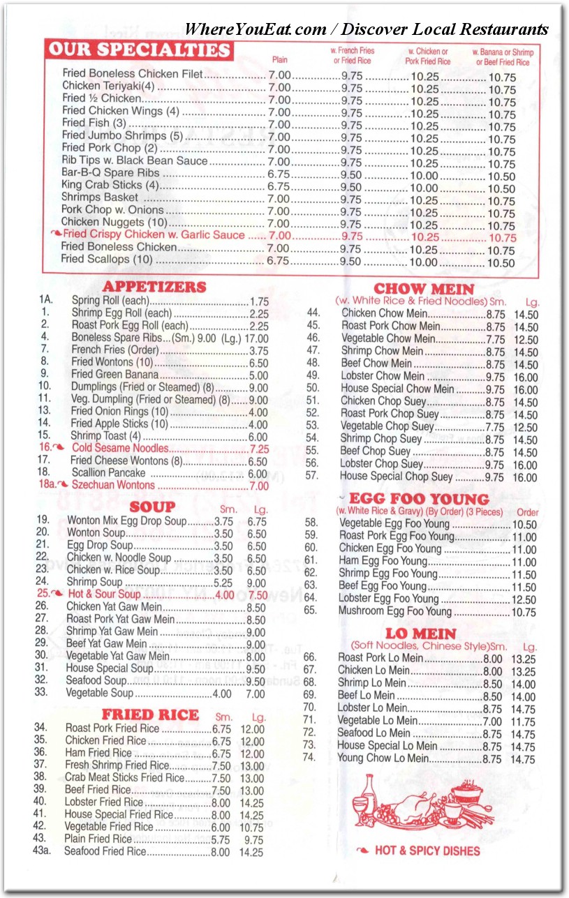 menu image