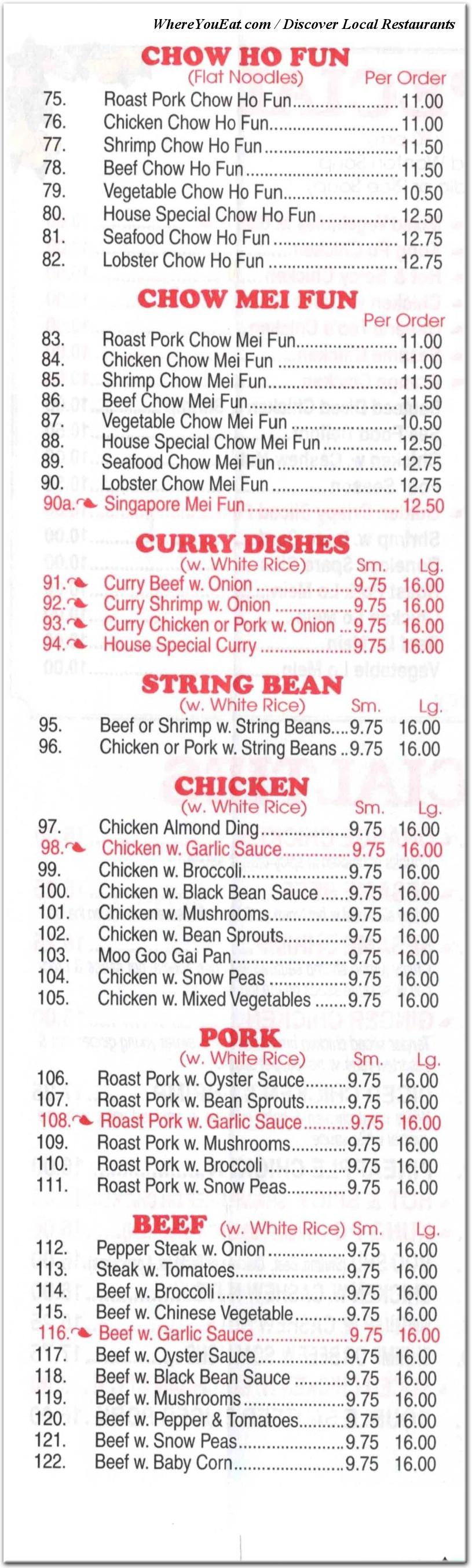 menu image