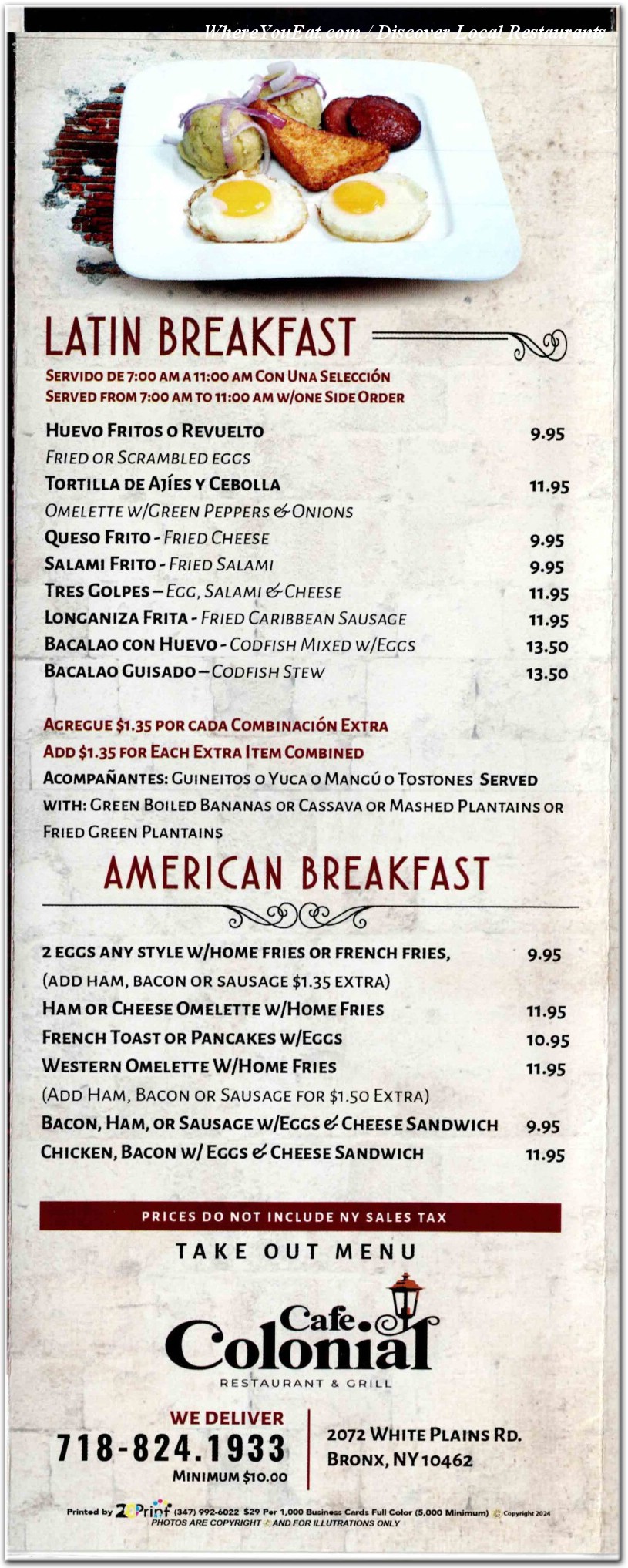 menu image
