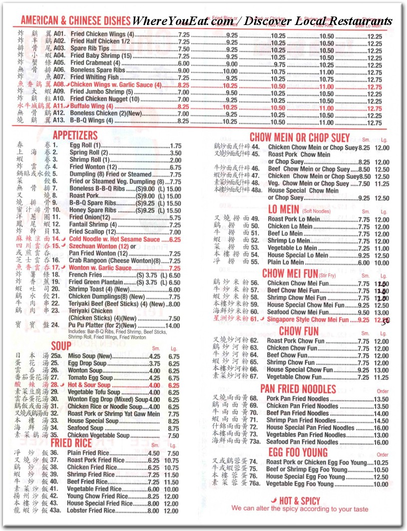 menu image