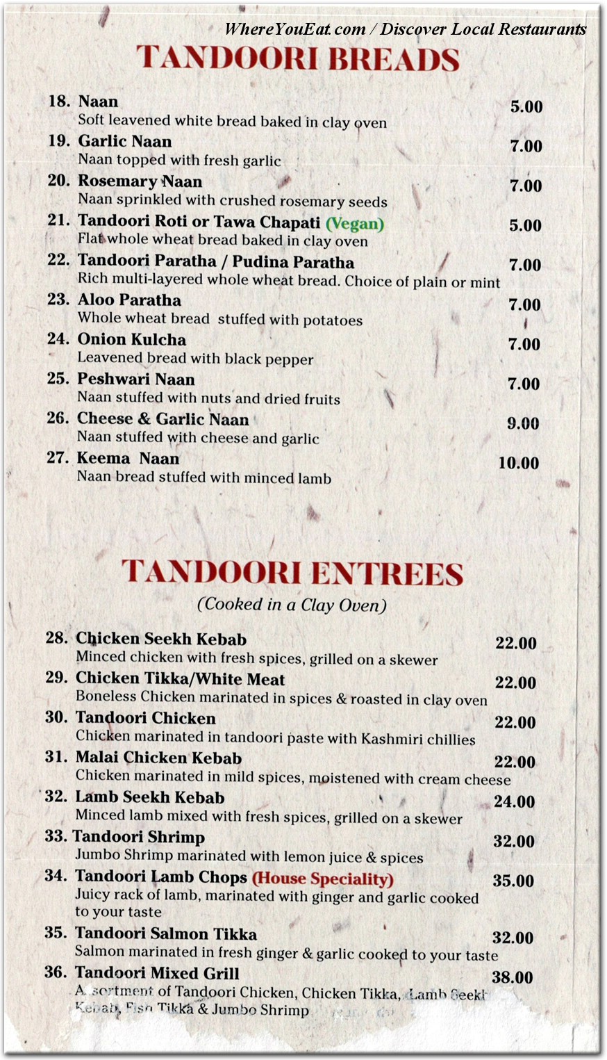 menu image
