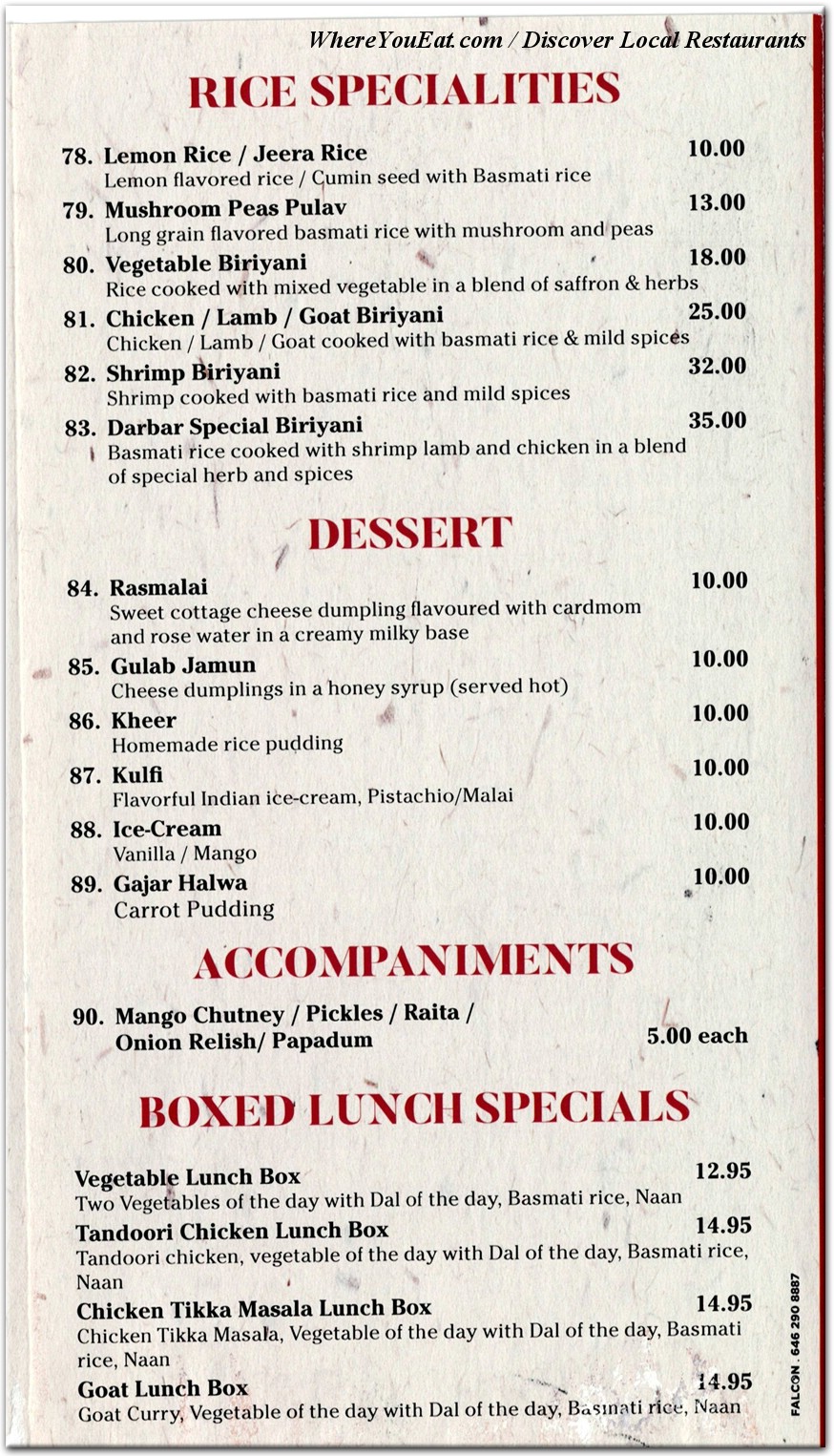 menu image