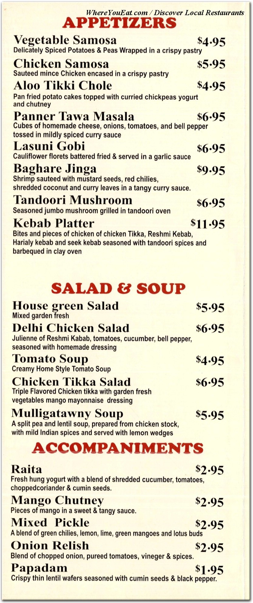 menu image