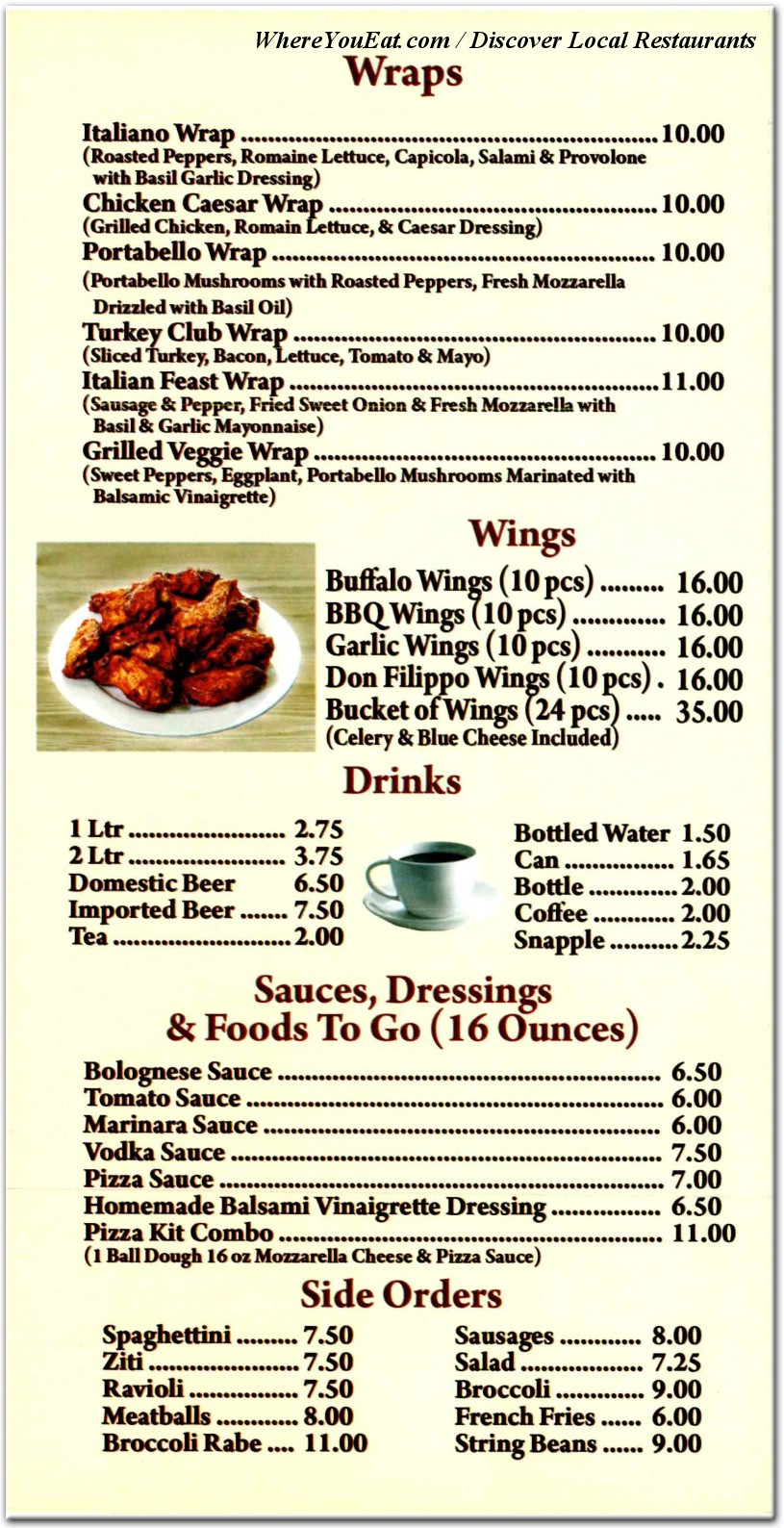 menu image