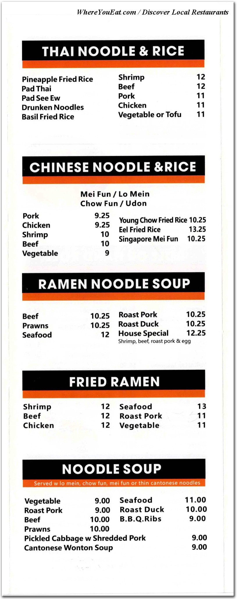menu image