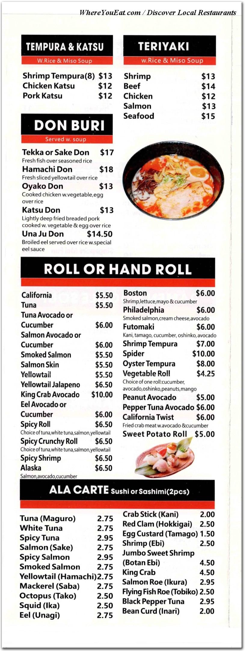 menu image