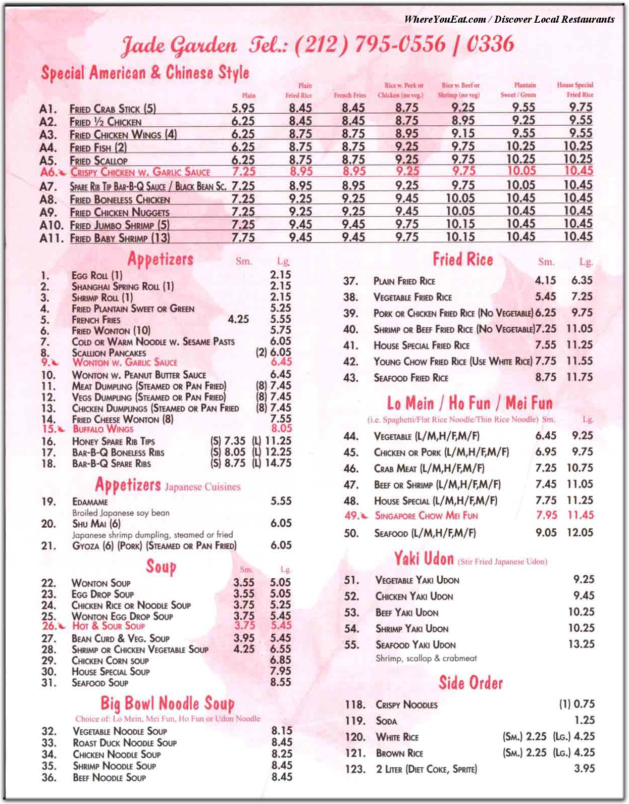 menu image