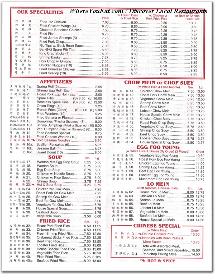 menu image