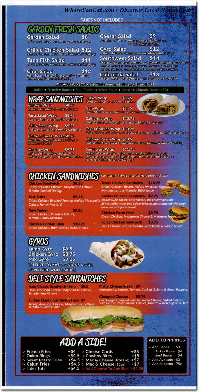 menu image