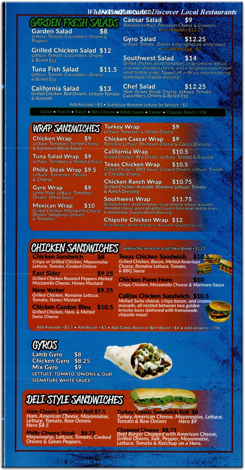 menu image