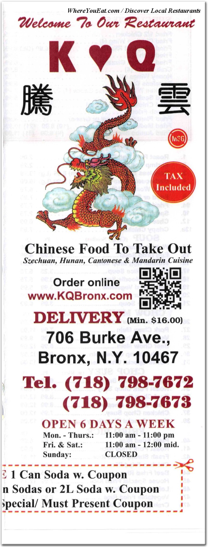 menu image