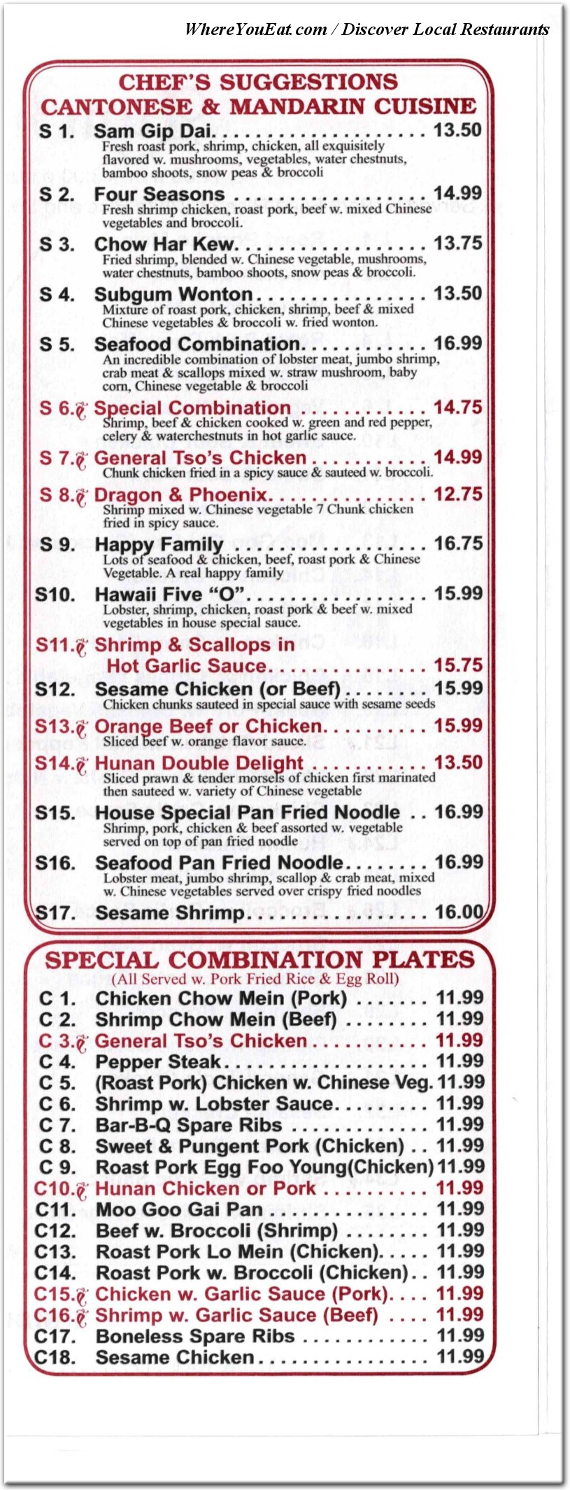 menu image