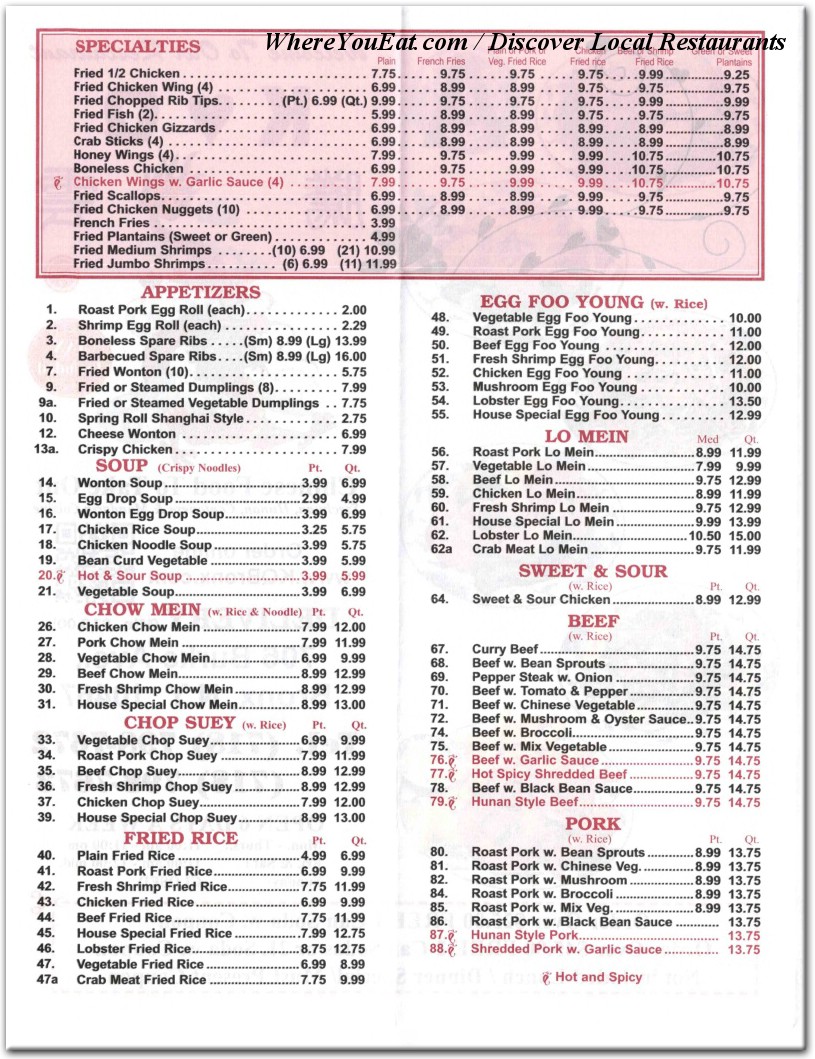 menu image