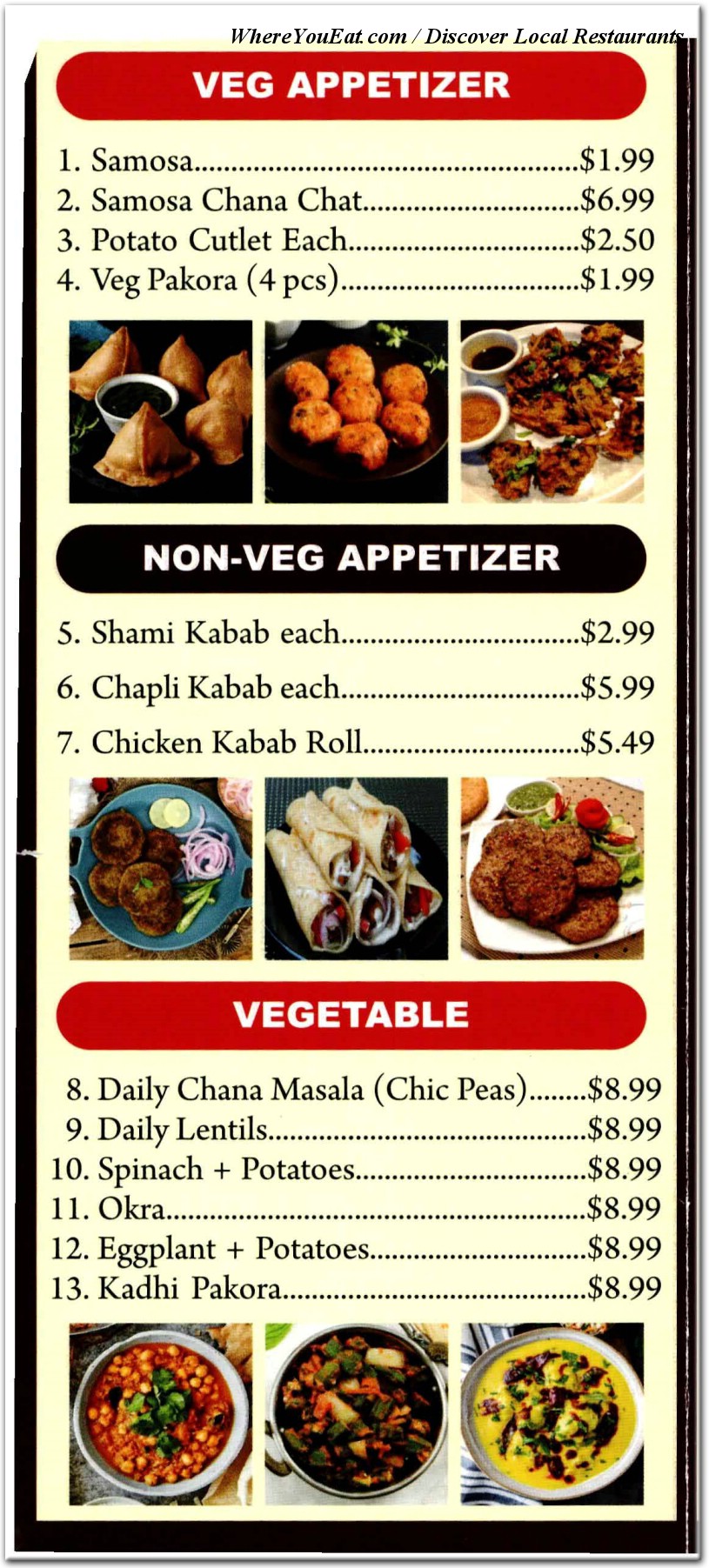 menu image