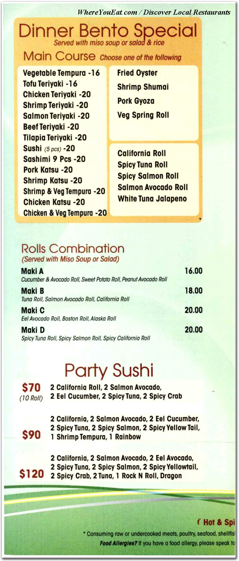 menu image