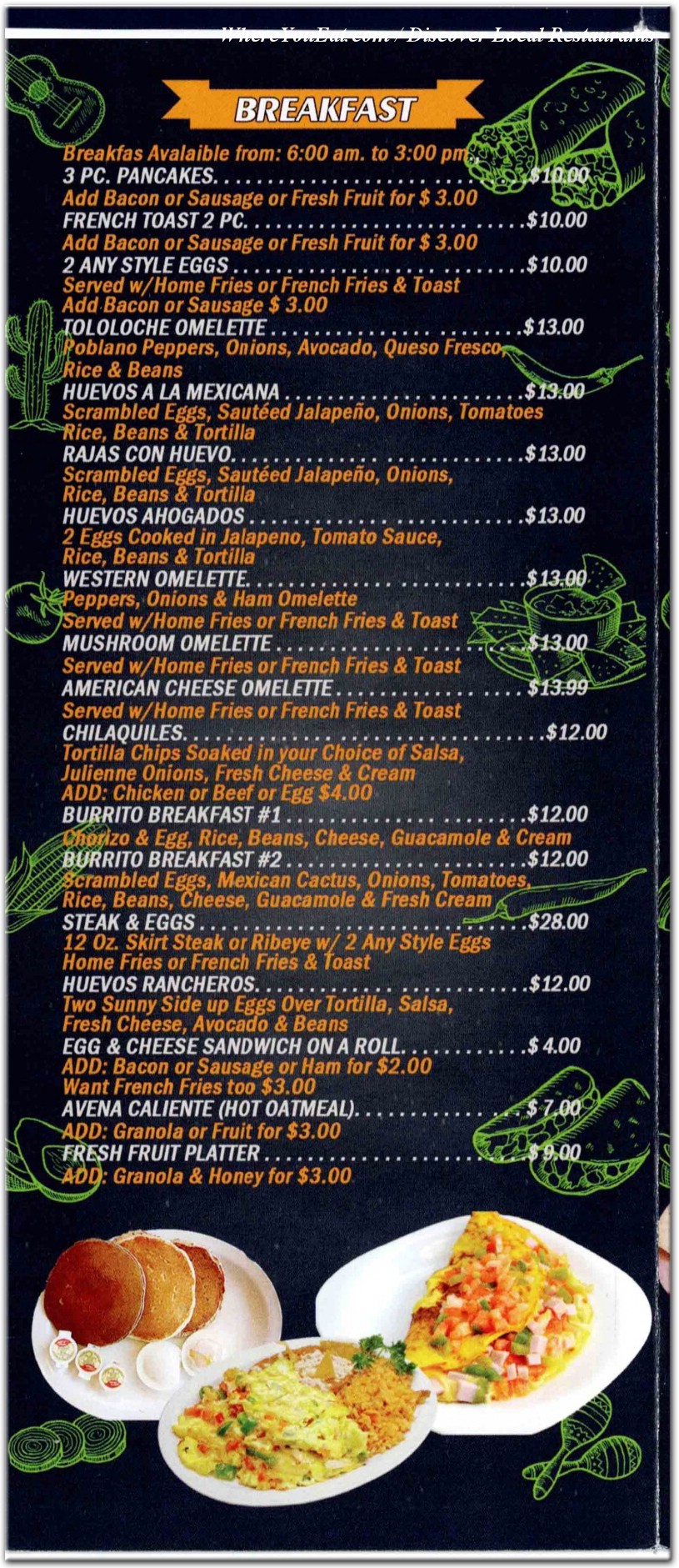 menu image