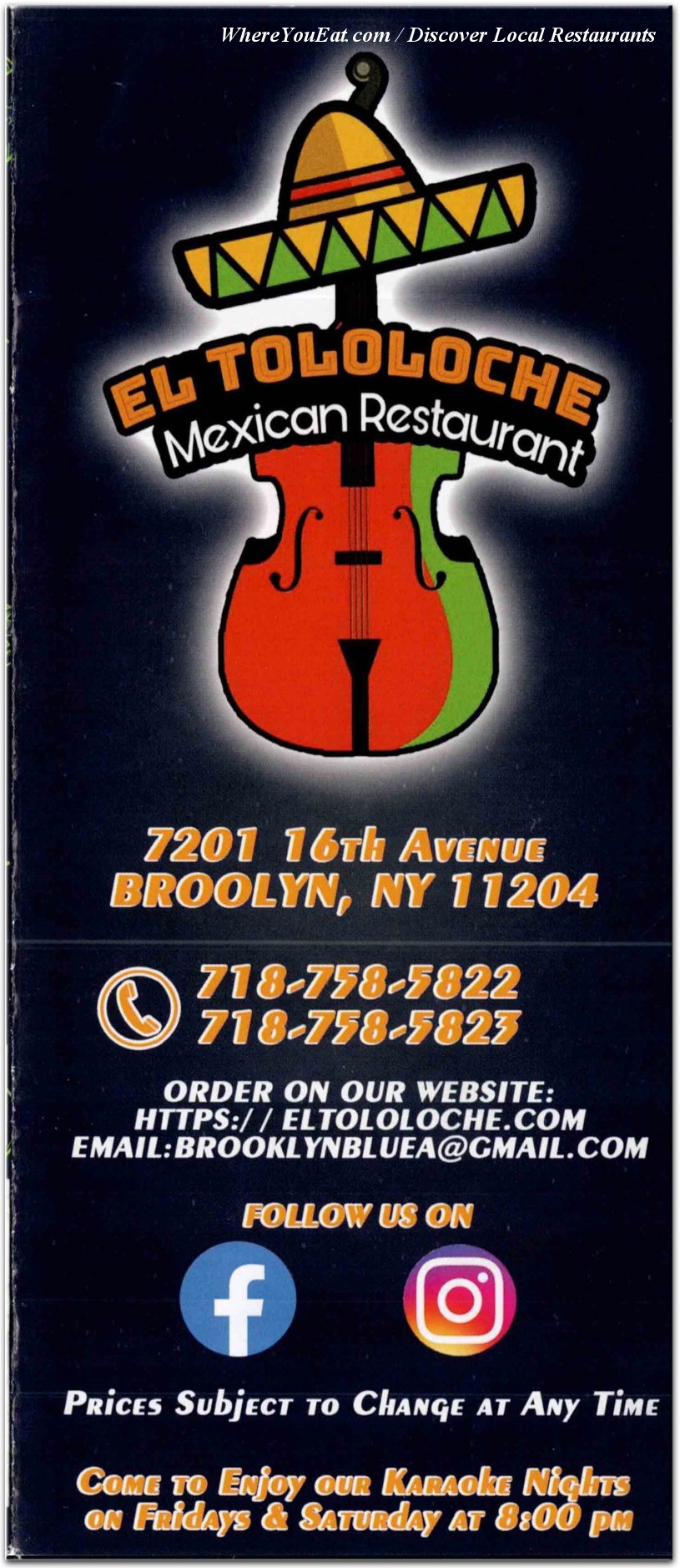 menu image
