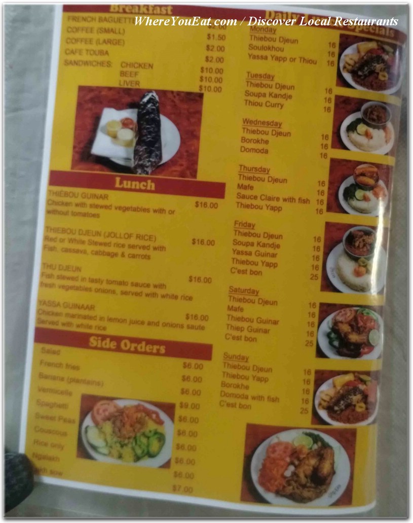 menu image