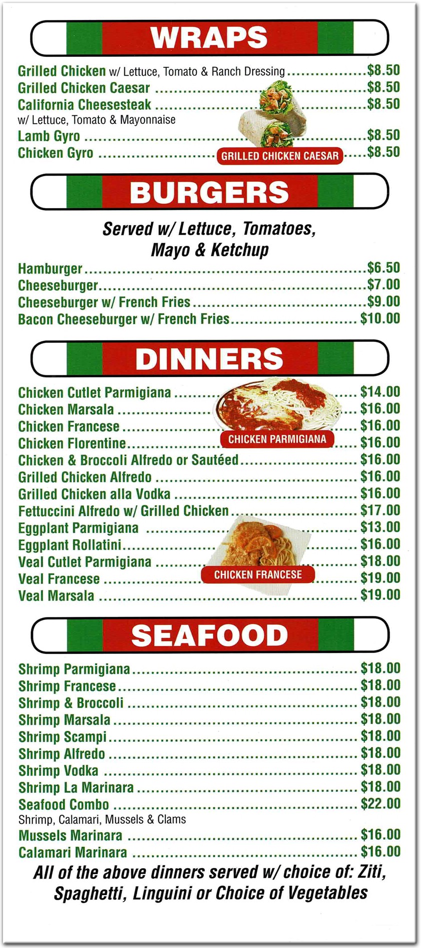 Avanti's Pizza New Dorp Restaurant in Staten Island / Official Menus ...