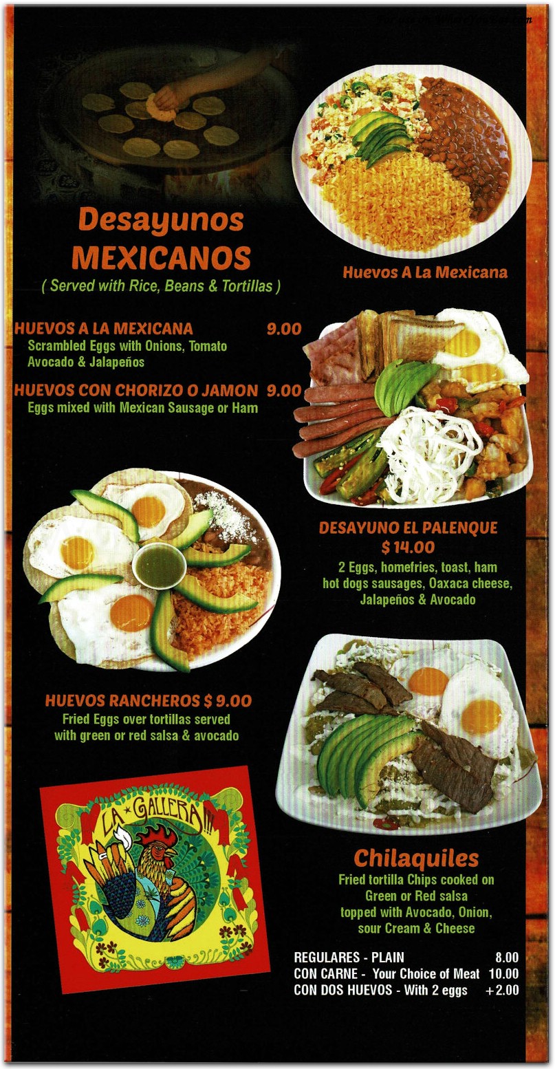 El Palenque Restaurant in Brooklyn / Official Menus & Photos