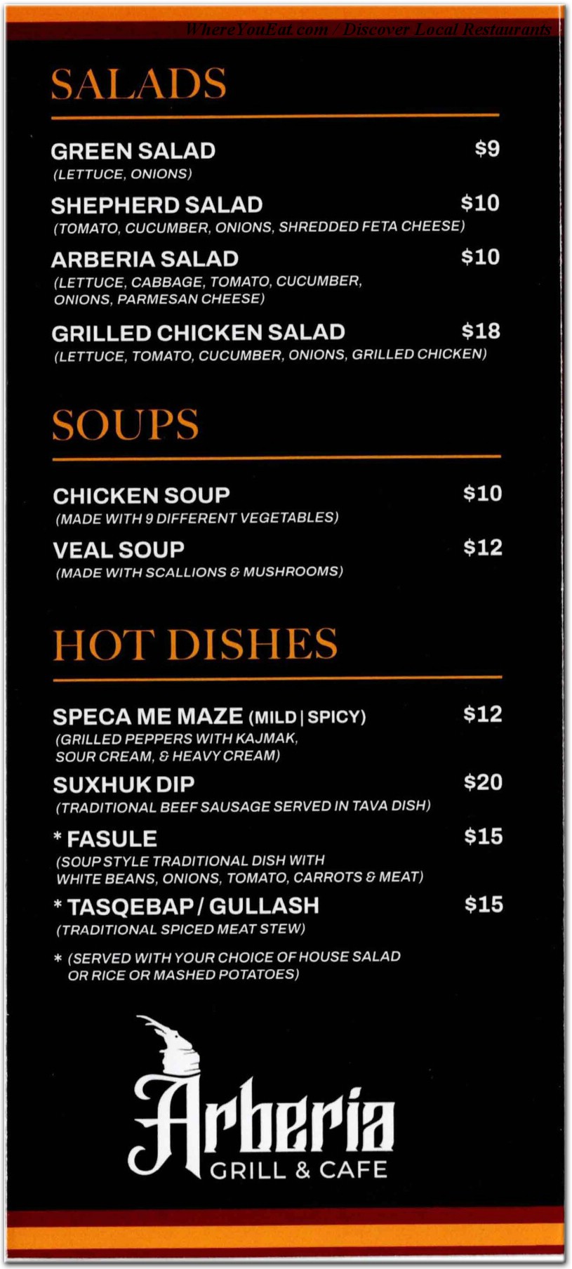 menu image