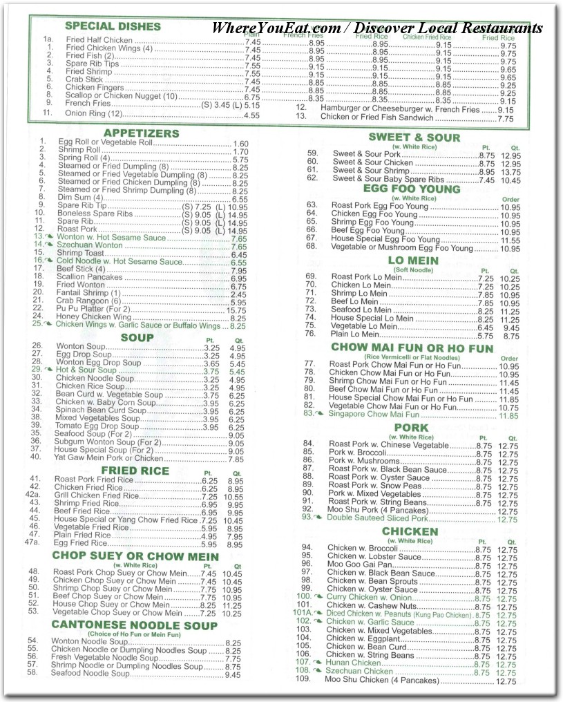menu image