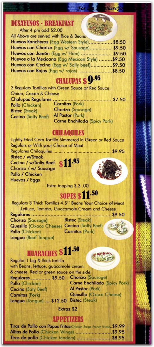 menu image