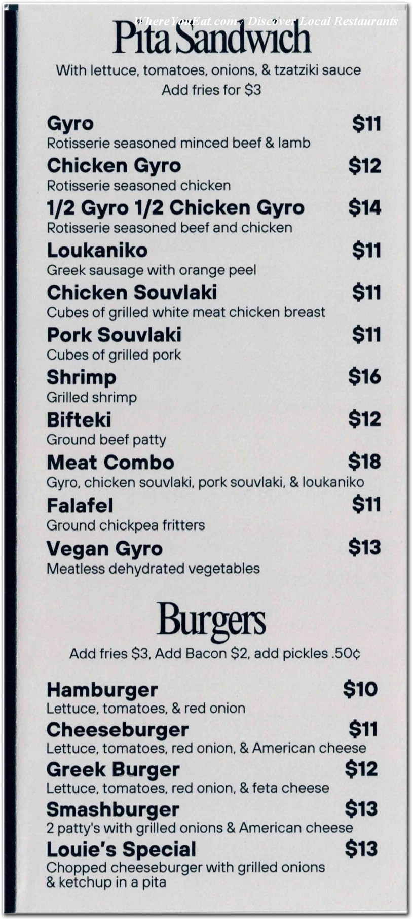 menu image