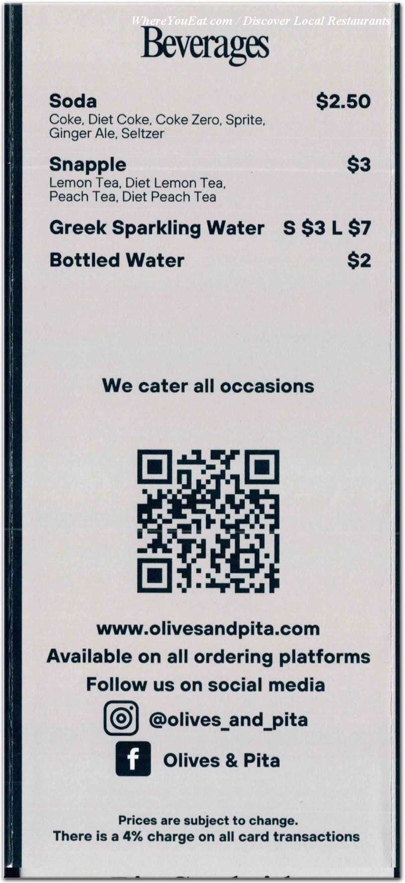 menu image
