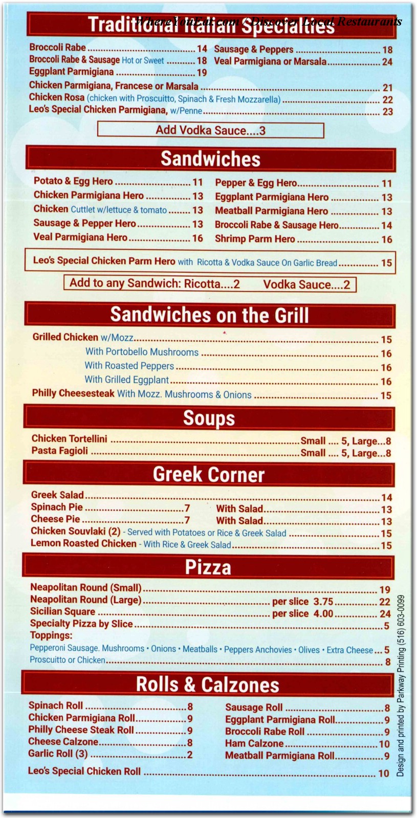 menu image