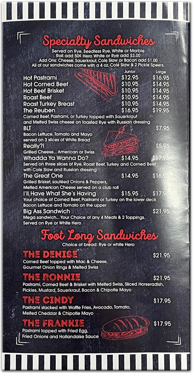 The Pastrami Shoppe Restaurant in Staten Island / Official Menus & Photos