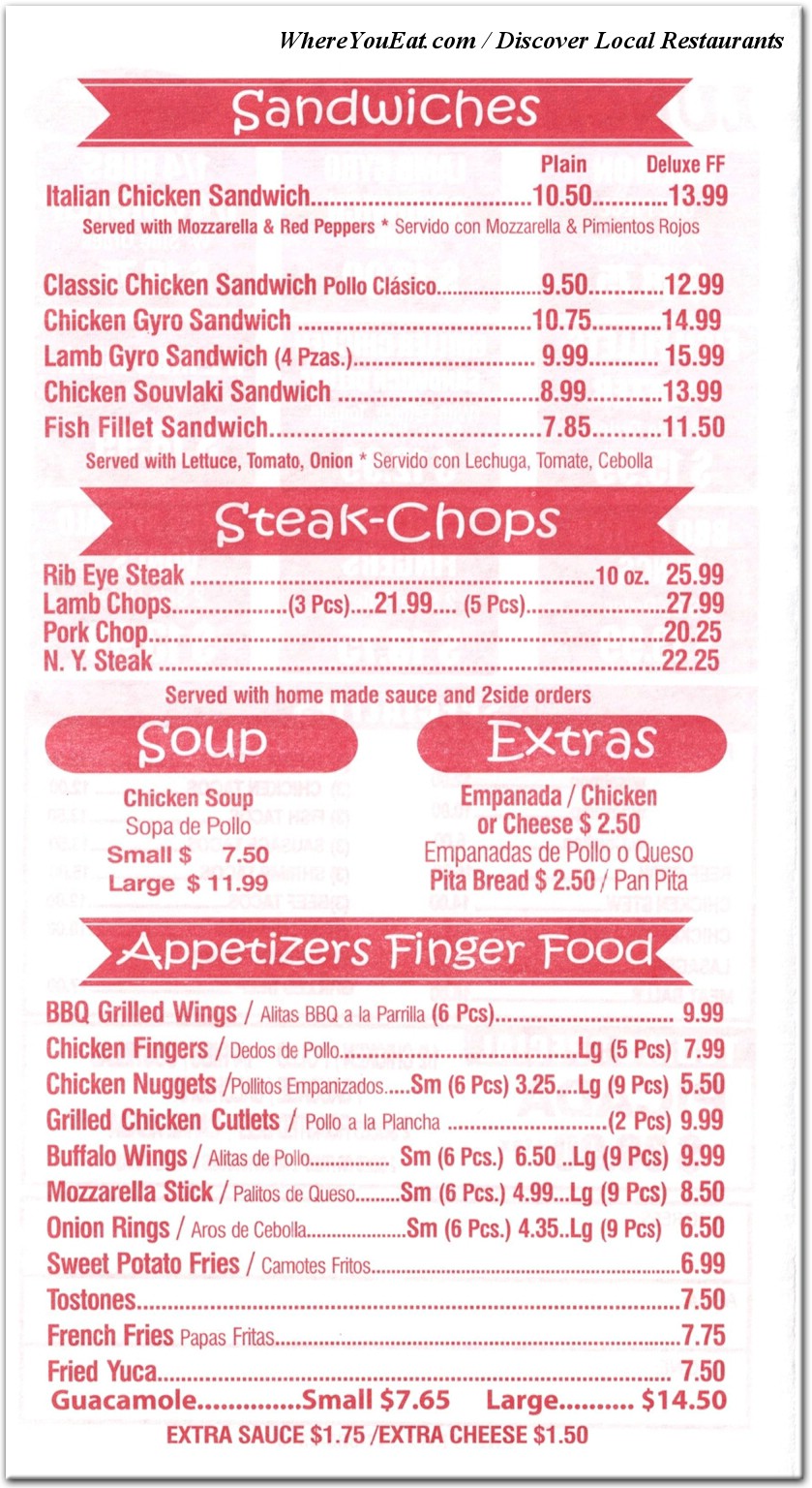 menu image