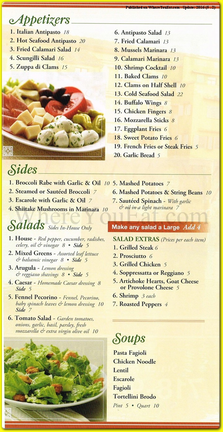 Joe Pat S Restaurant In Staten Island Official Menus Photos