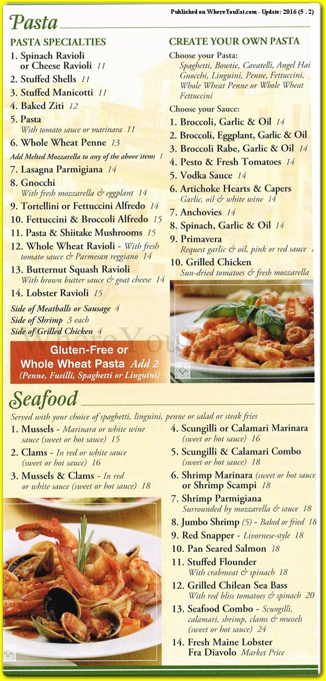 Joe Pat S Restaurant In Staten Island Official Menus Photos