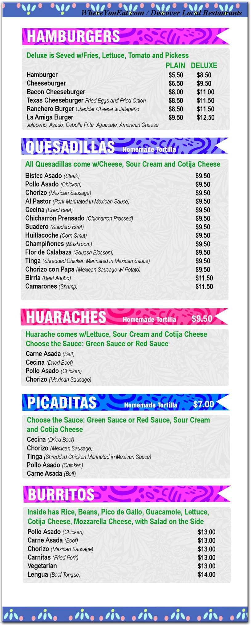 menu image